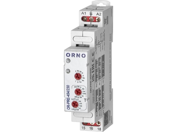 Orno aikarele 10 toimintoa, 230VAC Orno aikarele 10 toimintoa, 230VAC