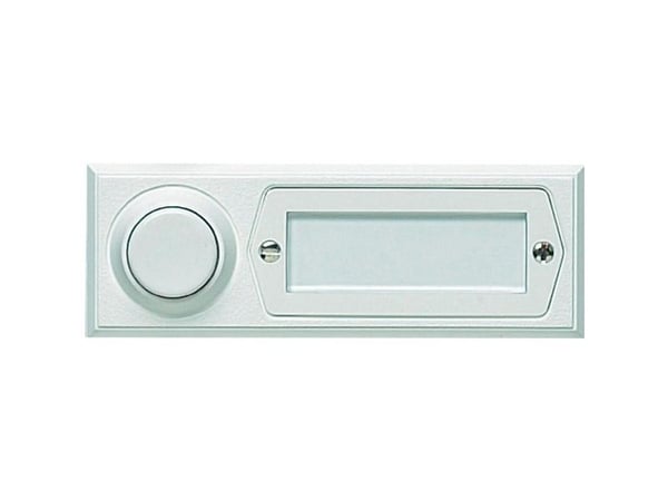 Grothe 51013 Ringeklokke med navneskilt Enkel Hvid 12 V/1,5 A
