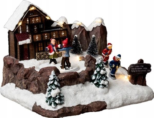 Joulukoriste Fééric Lights ja joulunäytelmä, jossa on LED-valot