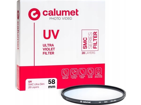Filtr Calumet Calumet Filtr UV SMC 58 mm Ultra Slim 28 Lag