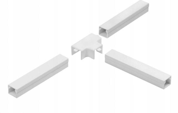 STASIŃSKI Tilbehør for elektriske installasjonslister, WHITE LO tee 35x18 (1 stk.)