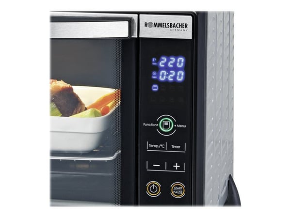 Rommelsbacher BGE 1580/E - Elektrisk ovn - konveksjon - 30 liter - 1.6 kW - rustfritt stål