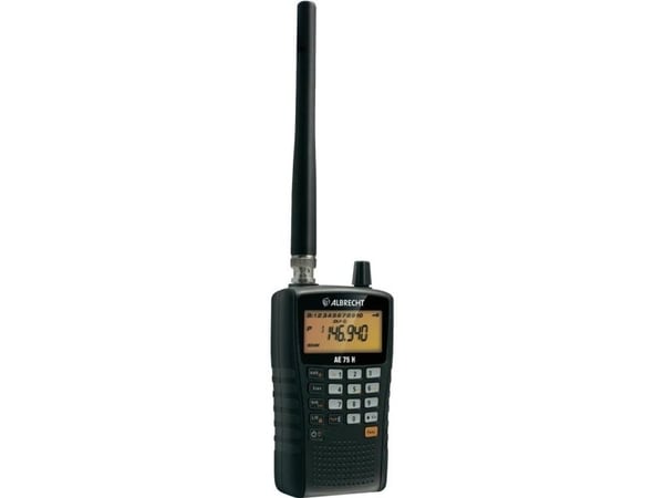 Albrecht AE 75H, 7 kanaler, LCD, Nikkelmetallhydrid (NiMH), 169 g, 67 x 33 x 115 mm