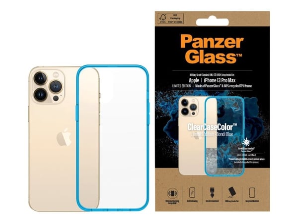 PanzerGlass ClearCaseColor - Limited Edition - baksidesskydd för mobiltelefon - ram av 60 % återvunnen TPU (termoplastisk polyuretan) - Spårvagnsbl...