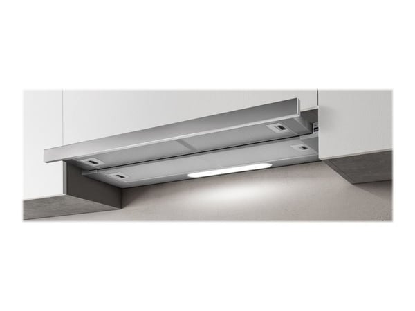 Elica Elite 35 GRIX/A/60 - Panser - teleskopisk - bredde: 59.7 cm - dybde: 28.15 cm - ekstraksjon og resirkulasjon (-) - rustfritt stål / sølv