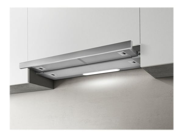 Elica Elite 35 GRIX/A/60 - Panser - teleskopisk - bredde: 59.7 cm - dybde: 28.15 cm - ekstraksjon og resirkulasjon (-) - rustfritt stål / sølv