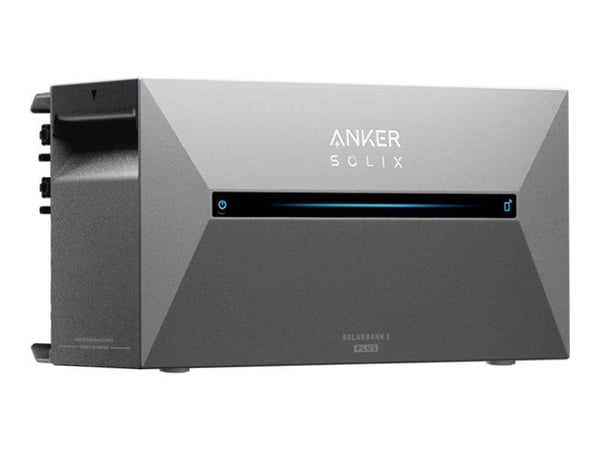 Anker SOLIX Solarbank 2 E1600 Plus - Solar power system battery - 1200 watt - litium-jernfosfat - 1600 Wh - Wi-Fi, Bluetooth - utgangskontakter: 1 ...