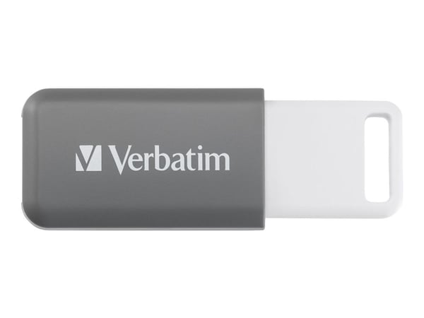 Verbatim DataBar - USB-flashstasjon - 128 GB - USB 2.0 - grå