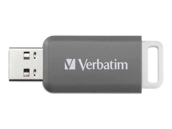 Verbatim DataBar - USB-flashstasjon - 128 GB - USB 2.0 - grå