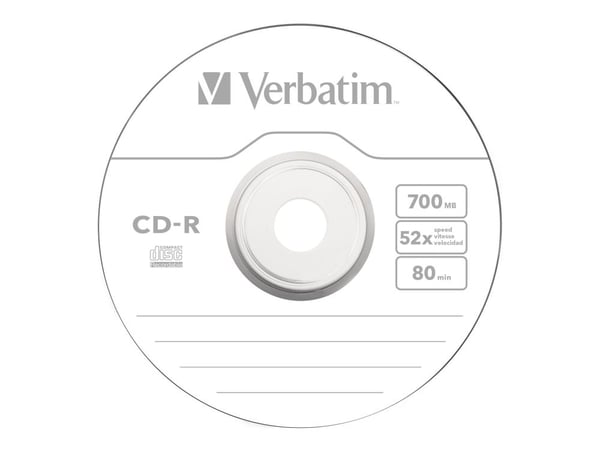 Verbatim - 100 x CD-R - 700 MB (80 min) 52x - spindel