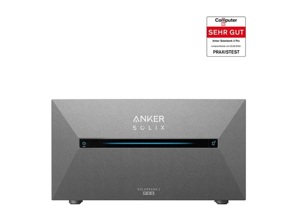 Anker SOLIX Solarbank 2 E1600 Plus - Solar power system battery - 1200 watt - litium-jernfosfat - 1600 Wh - Wi-Fi, Bluetooth - utgangskontakter: 1 ...