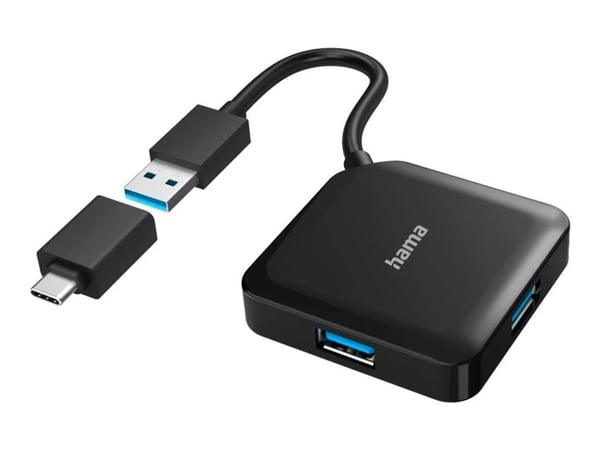 Hama - Hub - 4 x USB 3.2 Gen 1 - stasjonær