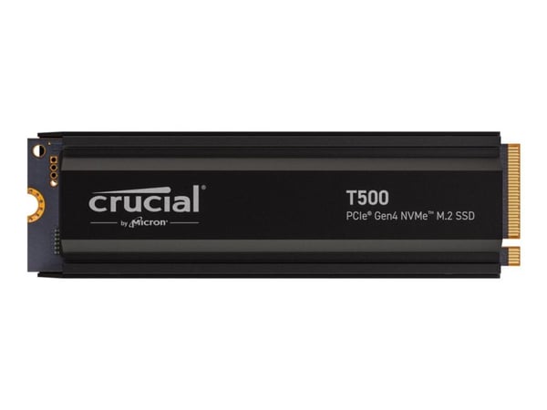 Crucial T500 - SSD - 4 TB - intern - M.2 2280 - PCIe 4.0 x4 (NVMe) - integrert kjøle