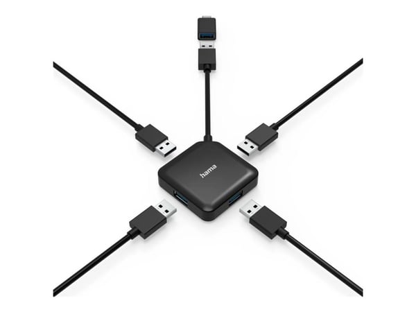 Hama - Hub - 4 x USB 3.2 Gen 1 - stasjonær