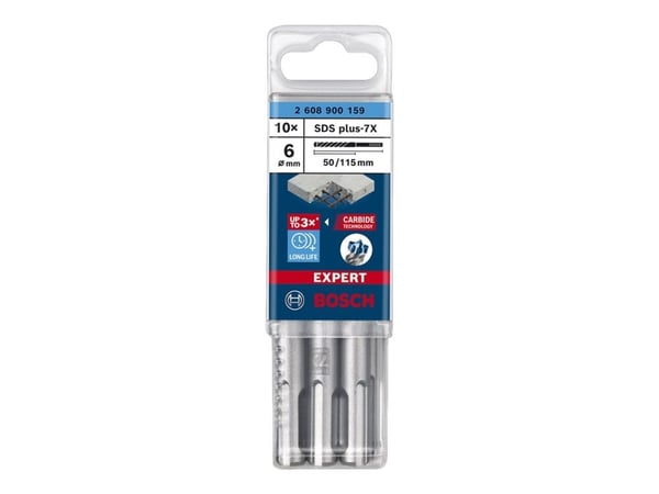 Bosch HAMMERBOR PLUS-7X 6X115MM 10 kpl