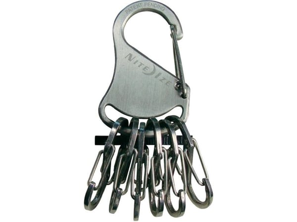 Nite Ize KeyRack Locker, Nøkkelkarabin, Rustfritt stål, Rustfritt stål, 39,1 mm, 78,1 mm, 37 g