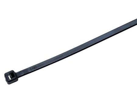 Kaapelinside 3,6X200 musta UV-kestävä, max Ø halkaisija 52,5mm, lämpötila -40°C - +85°C, vetolujuus 180N, polyamidi (PA) - (100 kpl)