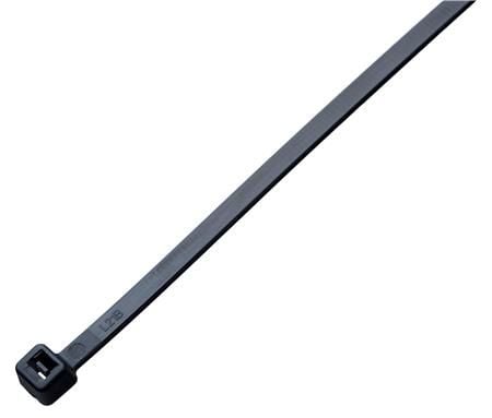 Kabelbindare 4,8x390 svart UV-beständiga, max Ø 110 mm, temperatur -40°C till +85°C, draghållfasthet 230N, polyamid (PA) (100 st.)