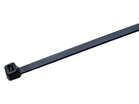 Kabelband 4,6x160 mm svarta UV-beständiga max Ø 36,6 mm -40°C till +85°C dragstyrka 230 N polyamid (PA) (100 st.)