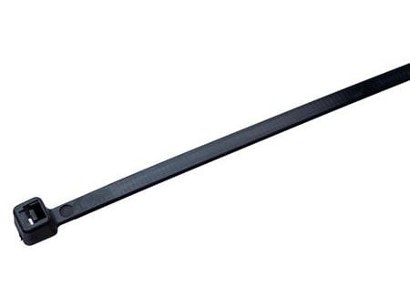 Kaapelinside 4,8X200 musta UV-kestävä, max Ø halkaisija 49,5mm, lämpötila -40°C - +85°C, vetolujuus 230N, polyamidi (PA) - (100 kpl) Kaapelinside 4,8X200 musta UV-kestävä, max Ø halkaisija 49,5mm, lämpötila -40°C - +85°C, vetolujuus 230N, polyamidi (PA) - (100 kpl)