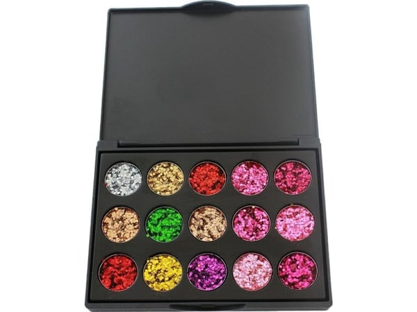ATL AG861 skuggpalett 15 färger – glitter