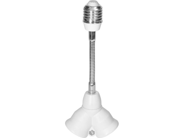 Orno adapter/forlenger til lyskilde E27/2xE27