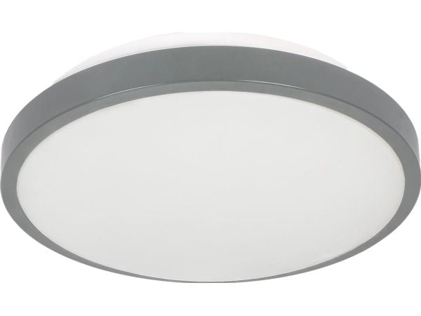 Orno SELENE kattovalaisin plafond 2xE27, max. 2x60W, mikroaaltotunnistin, IP54, harmaa