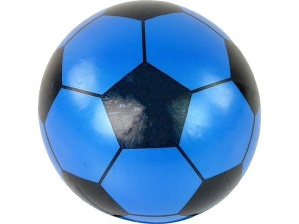 LeanToys Sininen musta kumipallo Large 23 cm kevytrakenteinen pallo