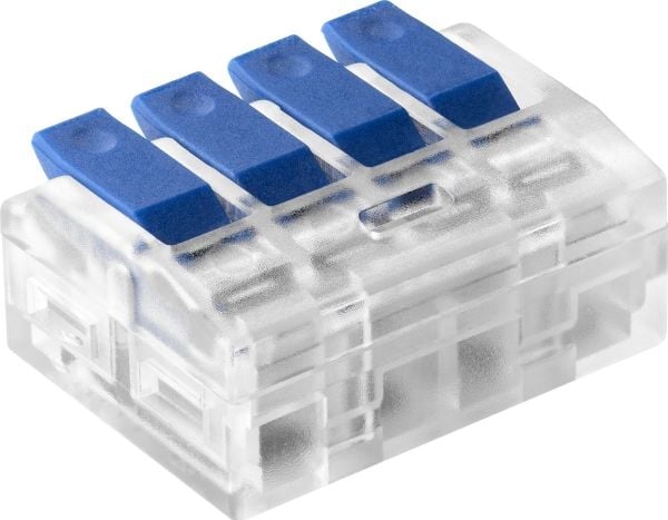 Orno installasjonsklemme klemrække 4-leder for hvilken som helst leder 0,75–4mm² IEC 450V/32A 50 stk.