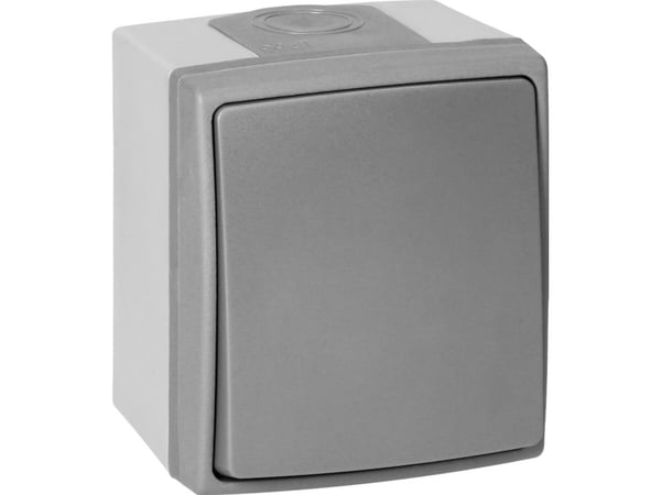 Orno Yksinapainen kytkin AQUATIC PRO IP 55 harmaa-grafiitti