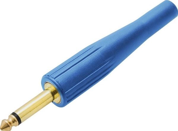 Blow 1267# Jack liitin 6.3 mono pitkä kumi sininen