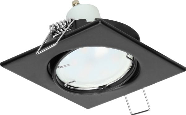 Orno SUTRI SM koristeellinen kehys valonheittimelle, MR16/GU10 max 50W, neliö, säädettävä, musta