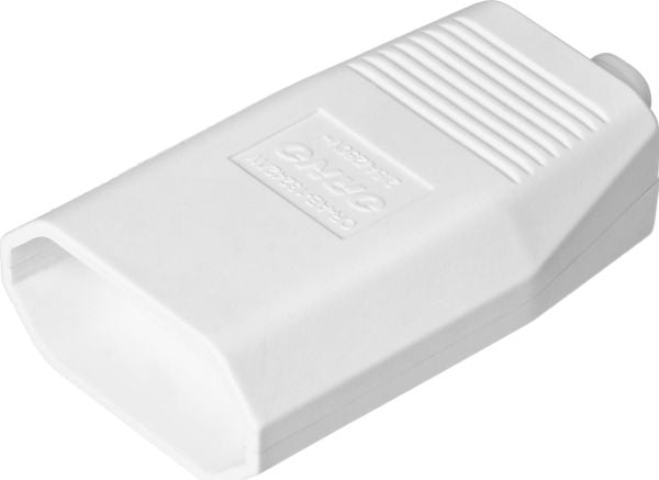 Orno platt vägguttag utan jord, 2,5A 250V, vit polyeten, 50 st