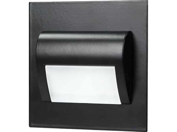 Trappebelysning Orno DRACO LED NEW 1,5W innfelt 12VDC, 30lm, 6000K, svart
