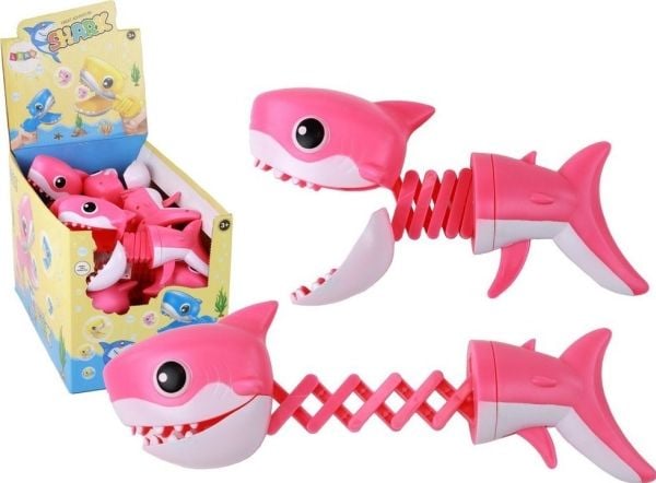 LeanToys bitleketøy fisk rosa