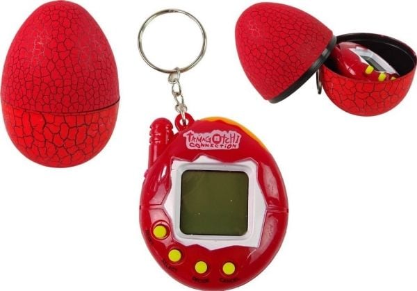LeanToys Tamagotchi i ägget Spel Elektroniskt husdjur Röd