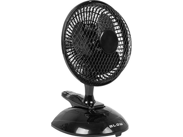 Fläkt Blow 44-023# bordsfläkt 6"/15 cm kläm 25 W 2-i-1 svart