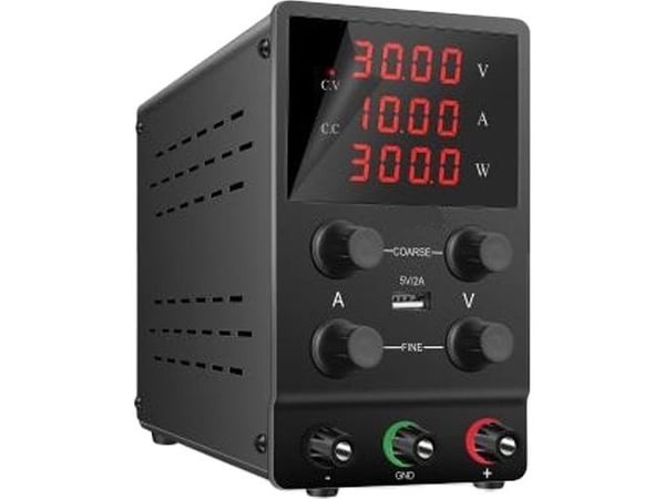 Blås 58-628# Laboratoriestrømforsyning sps1203 120v/3a svart