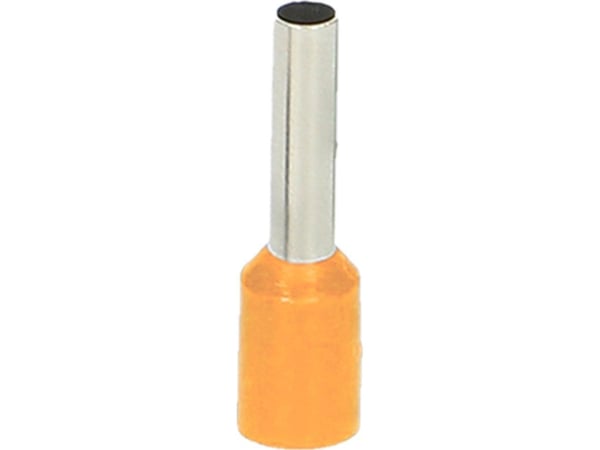 Isolerad hylsa, max. 4 mm², kopparhyls-längd 10 mm, blister 25 st