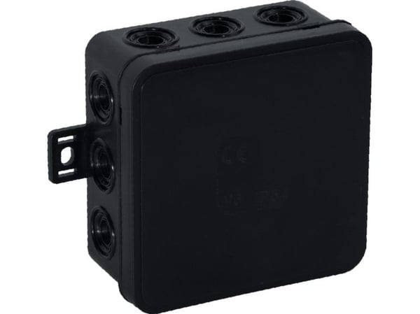 Orno dosa n/t CLICK, IP54, 12 kabelgenomföringar, 85x85x41 mm, svart, 50 st.