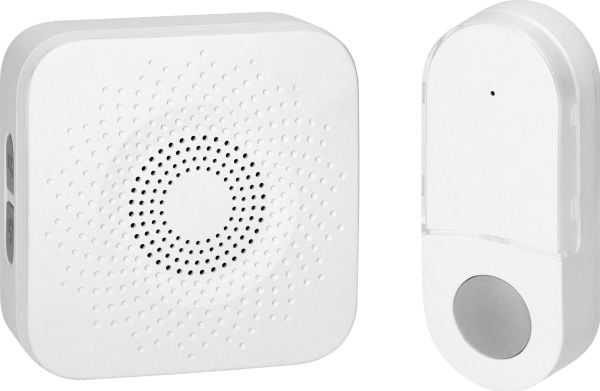 Orno SETI AC kablet? (nei) trådløs ringeklokke, nettverk, batteriløs knapp, learning system, 32 lyder, 150 m, hvit