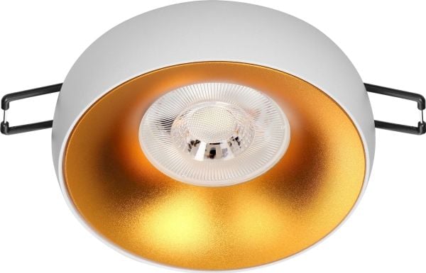 Orno DORADO R dekorramme til spotlampe, GU10, rund, hvit-gull