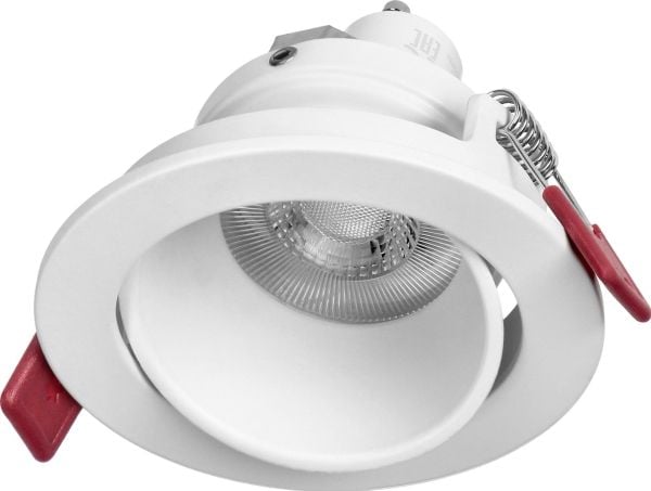 Orno FONDI RC koristeellinen kehys valonheittimelle, MR16/GU10 max. 50W, pyöreä, kiinteä, alumiini, valkoinen