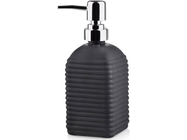 Vilde tvålpump glas tvålpump vätskebehållare svart 450ml