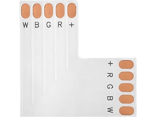 Orno LED RGBW-klemme 12mm, kantprofil "L"