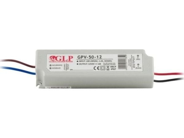 Mojeledy LED-driver GPV 48W 24V DC IP67, GPV-50-24 LED GLP