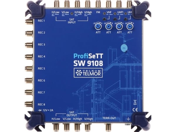 Nettverksterminal Telmor MultiBAS SW-9108 ProfiSETT TELMOR