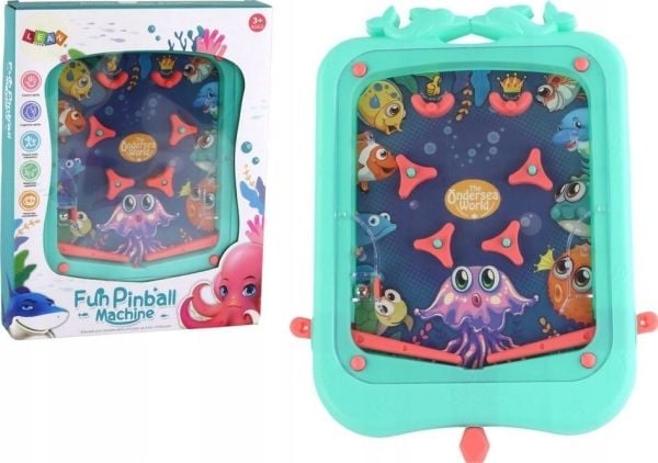 LeanToys Arcade Mini flipperipeli vihreä