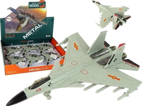 LeanToys jaktplan Naped Frykcyjny 1:72 grå