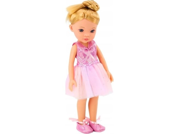 LeanToys rosa ballettdukke (balerina) - kjolesett